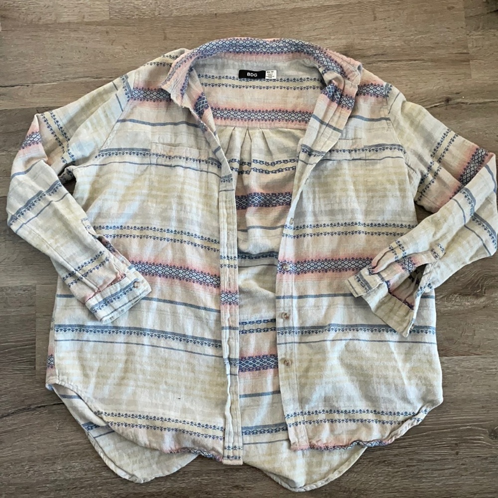 BDG Urban Outfitters pastel flannel